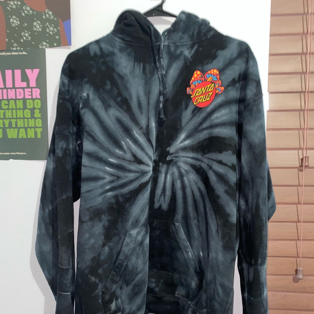 Unisex tie dye Santa Cruz hoodie